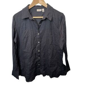 LOGO by Lori Goldstein Button-Down Blouse – Size S